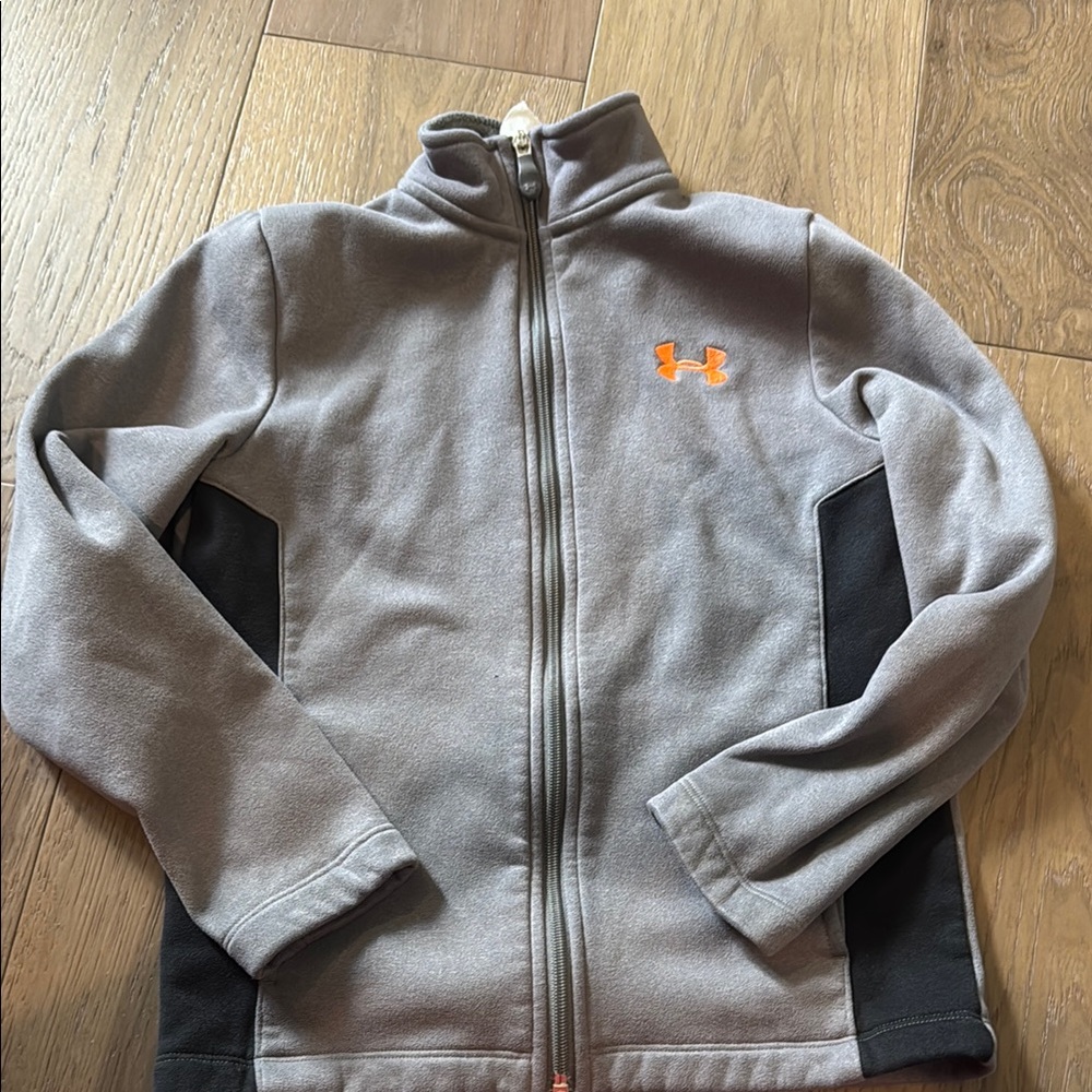 Under Armour Fleece Jacket with Orange Logo